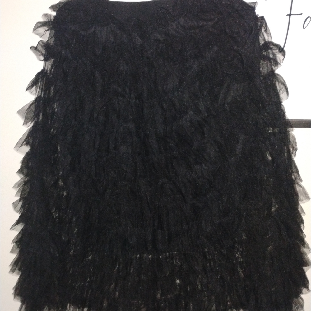 Elegant Black Lace Skirt